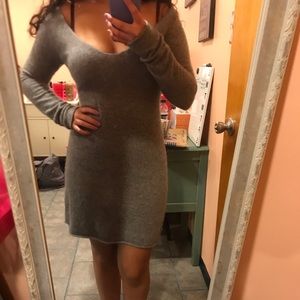 Bebe gray sweater dress